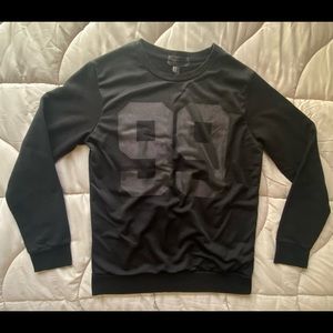 Forever 21 black graphic crewneck